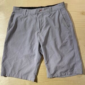 Ron Jon Light Gray Men's Flat Front Shorts 32 (OM)